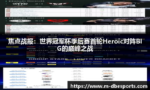 焦点战报：世界冠军杯季后赛首轮Heroic对阵BIG的巅峰之战